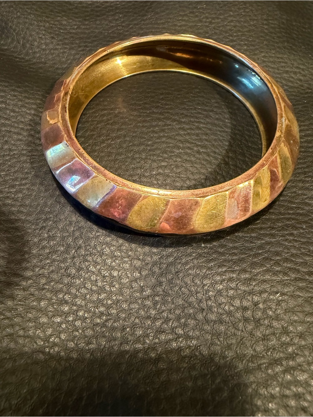 Vintage Copper and Brass Bangle Bracelet